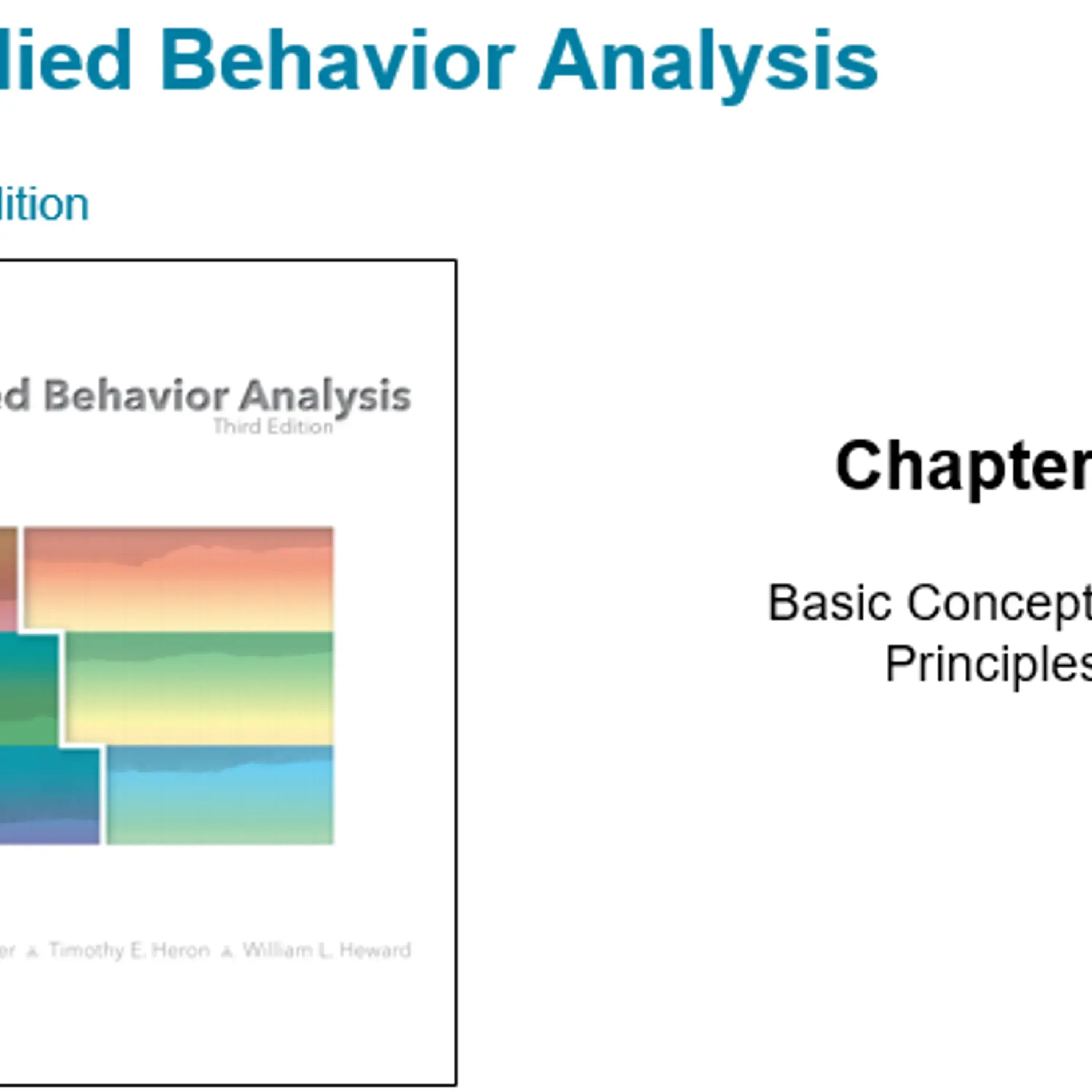 Foundations and Strategies in Applied Behavior Analysis